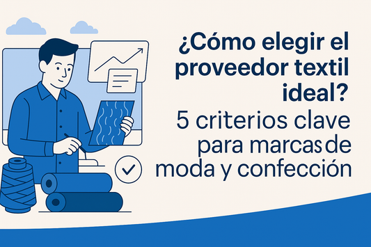 ¿Cómo elegir el proveedor textil ideal? 5 criterios clave para marcas de moda y confección